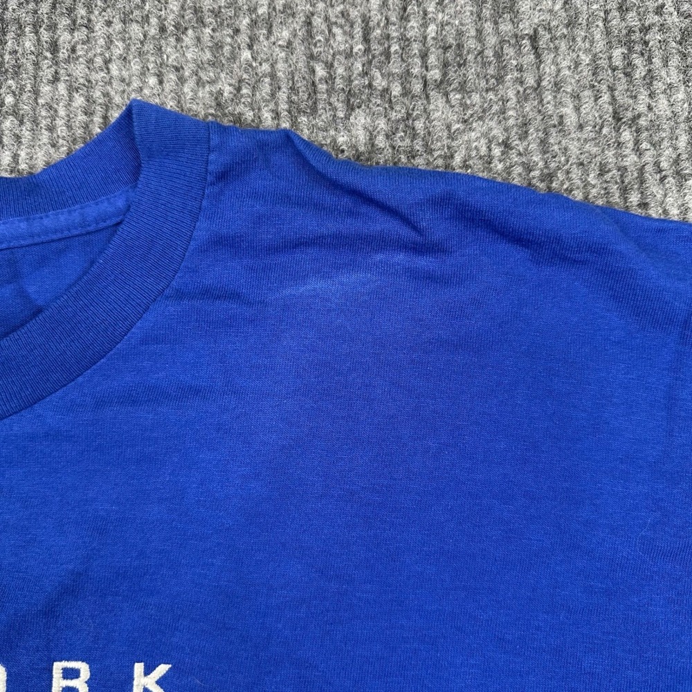 Vintage NFL New York Giants T-Shirt Mens XL 2003 Y2K Royal Blue Embroidered - Picture 5 of 12